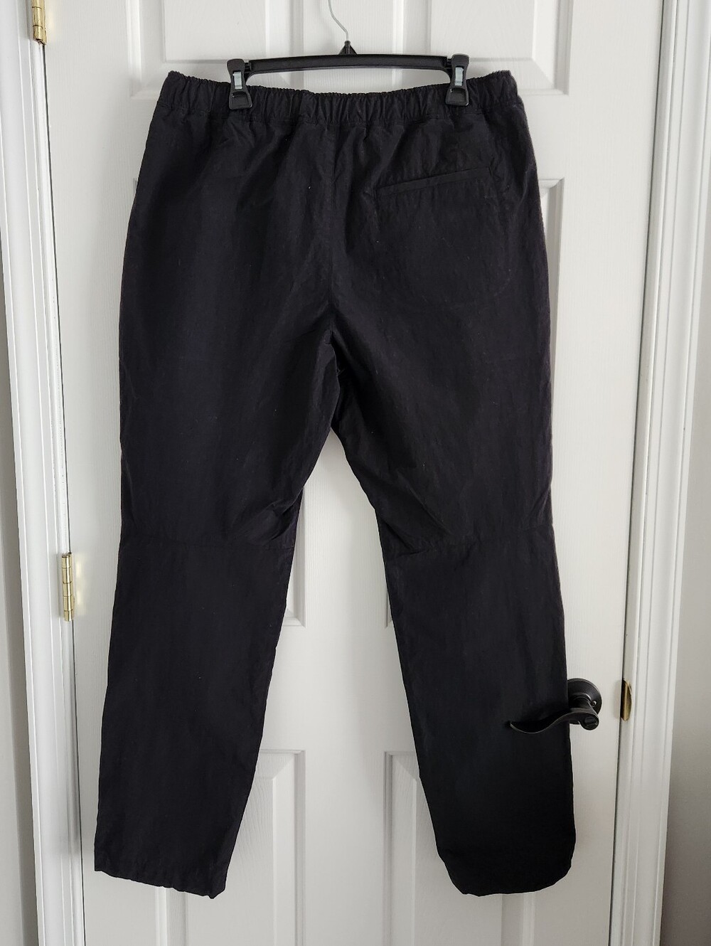 rag & bone Claire Taffeta Women's Black Cargo Pants Elastic Waist & Leg Sz Large - Picture 4 of 8